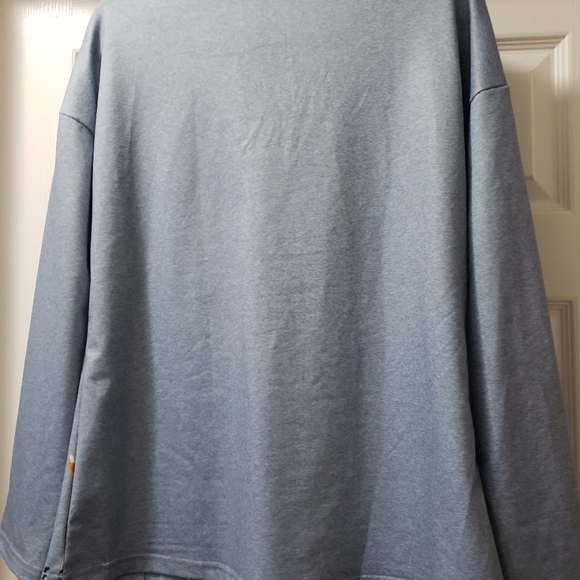 NoraCora L Long Sleeve Light Blue Blouse - Picture 11 of 12